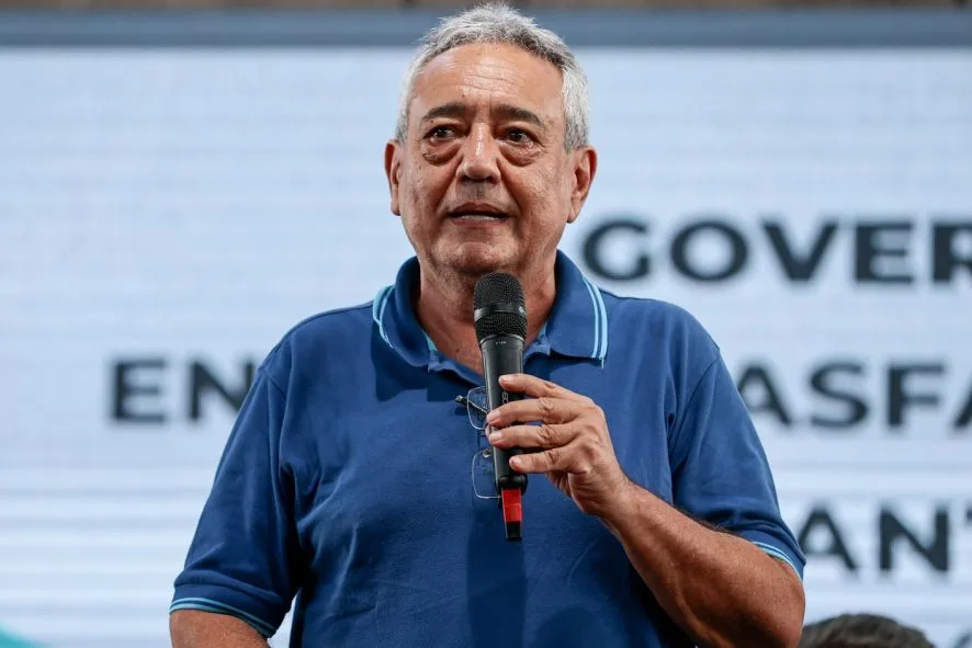 O secretário Marcelo de Oliveira durante audiência pública sobre o BRT