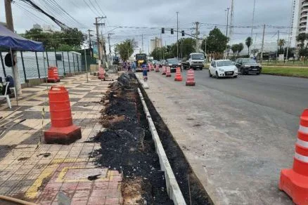 Obras do BRT no Centro Político Administrativo entram na fase final em Cuiabá