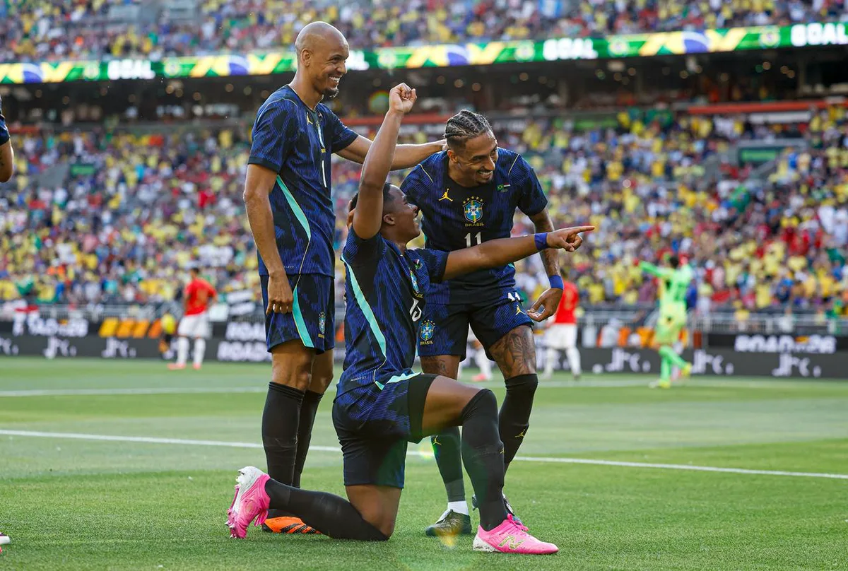Brasil bate o Egito por 2 a 1 em Cleveland no último teste para a Copa do Mundo