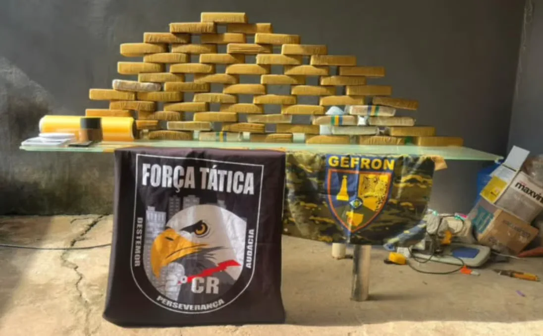 Força-tarefa apreende 63 kg de cocaína e prende três suspeitos em Várzea Grande
